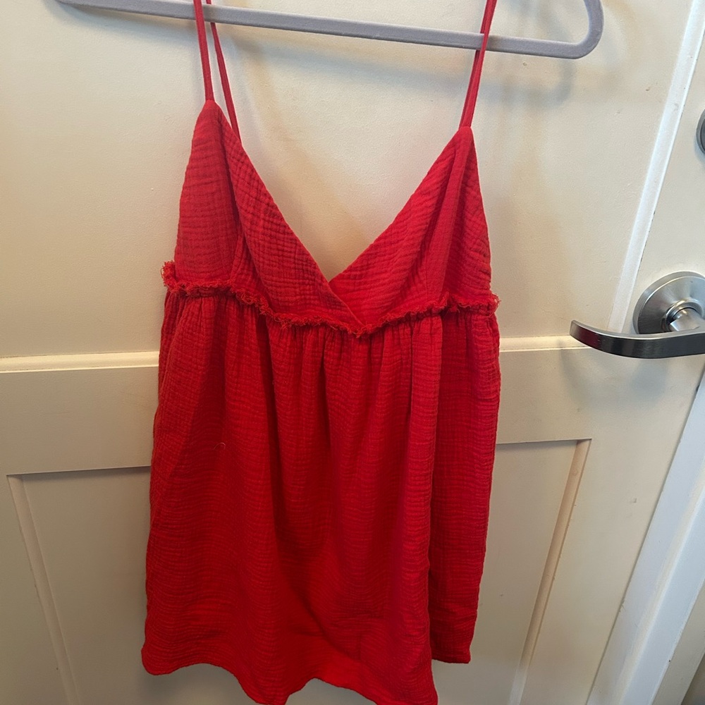Le Lis Red Camisole dress